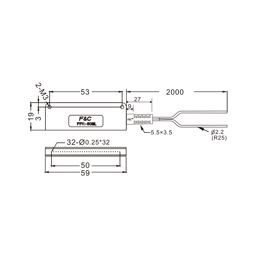 FFR-50ML габариты